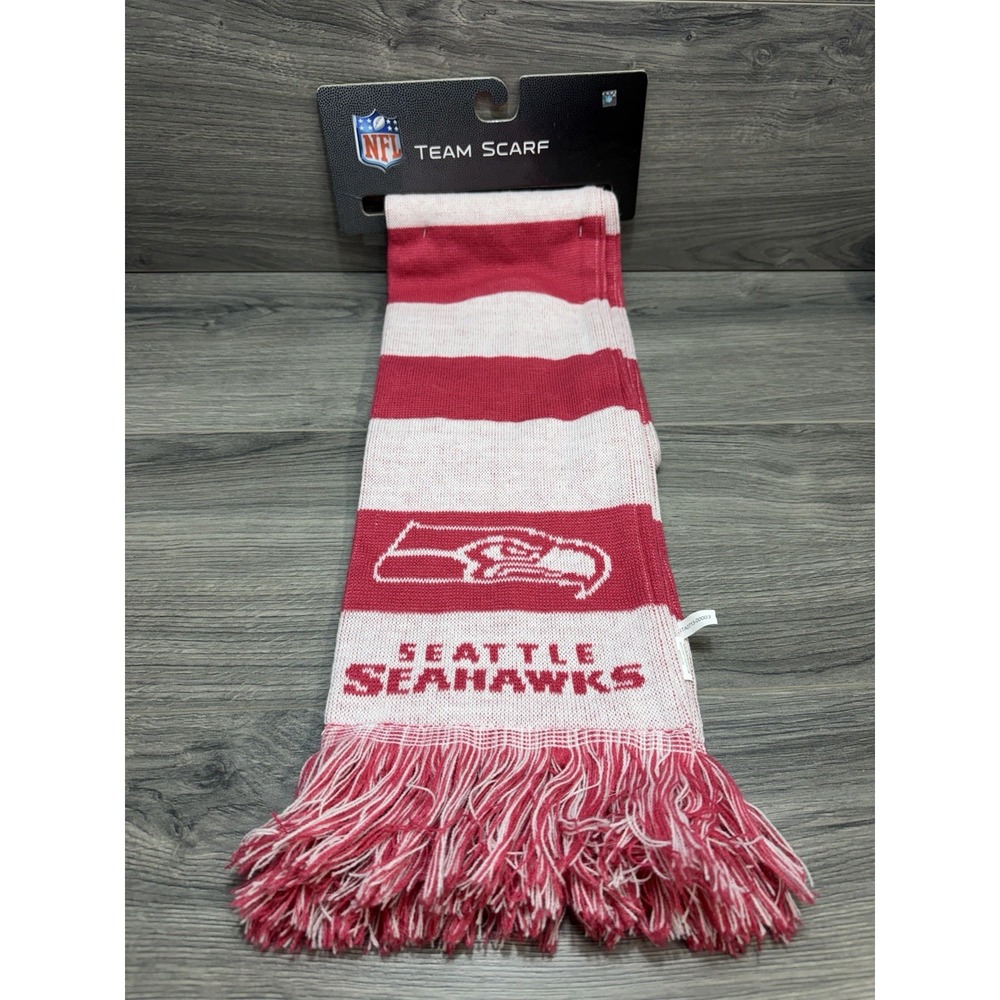 Seattle Seahawks Pink white NFL Football Scarf One Size New